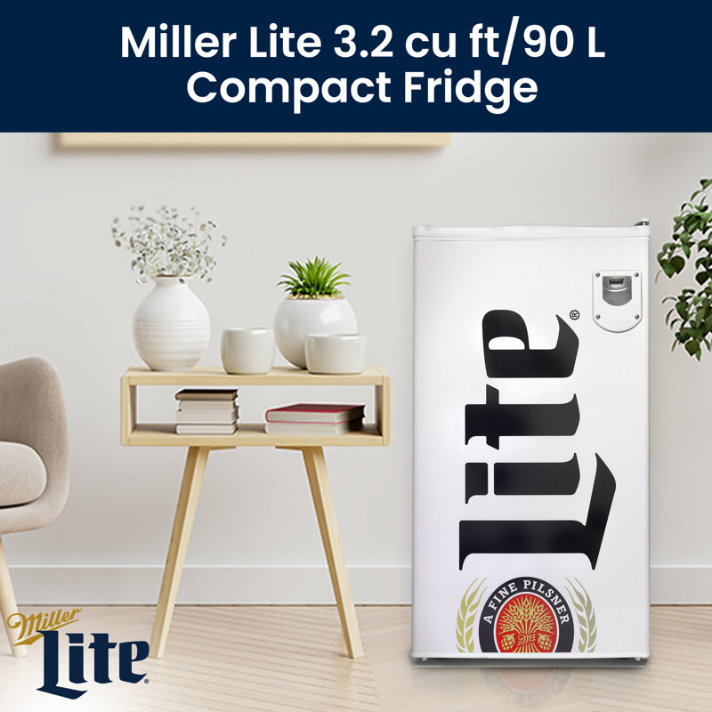 Koolatron Miller Lite 3.2 cu. ft. Mini Fridge, 90L Compact Fridge with Bottle Opener & Reviews